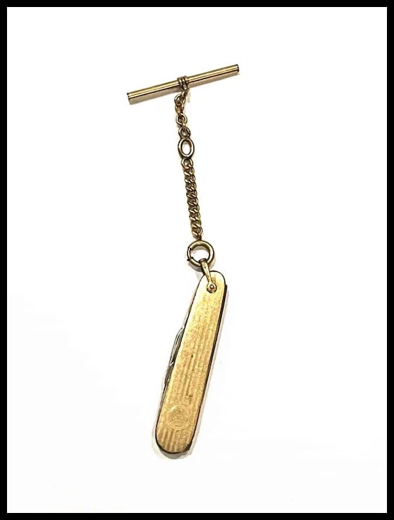 Vintage 14k Gold Filled Pocket Watch on Chain - 3