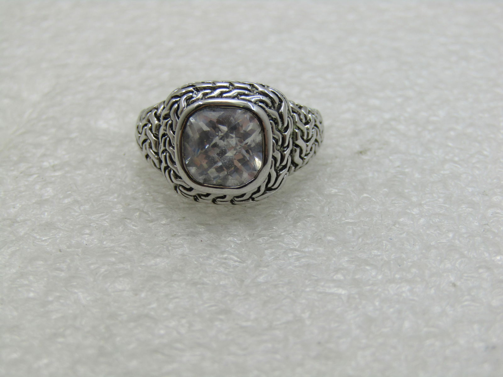 Pale Blue Crystal Ring, Sz. 6.25 (1 of 5)