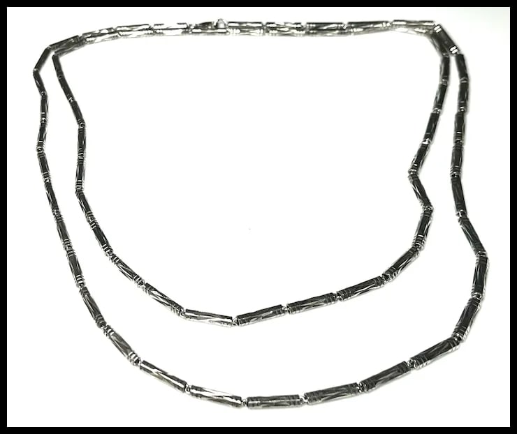 Estate Sterling Silver Ornate Necklace - 3