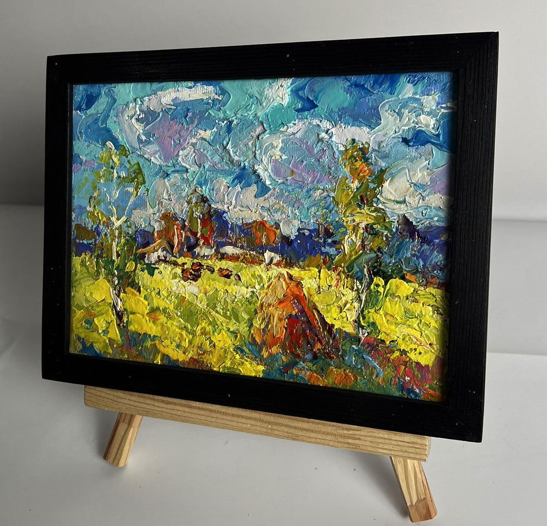 Oil painting Early autumn has arrived Oksana Ivanyuk - 3