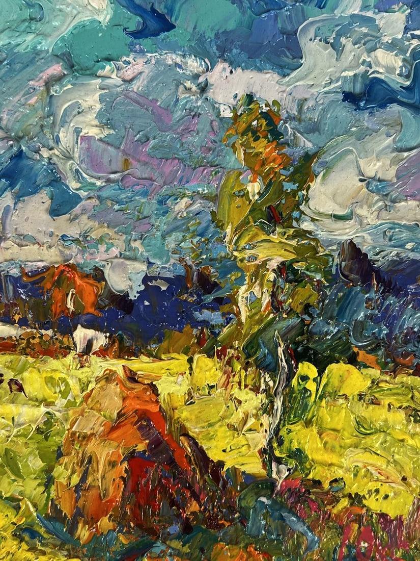 Oil painting Early autumn has arrived Oksana Ivanyuk - 7