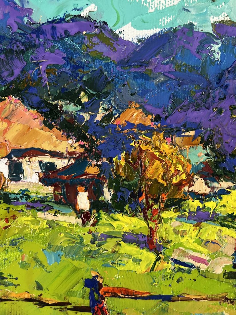 Oil painting Autumn has arrived in the mountains Oksana Ivanyuk - 5