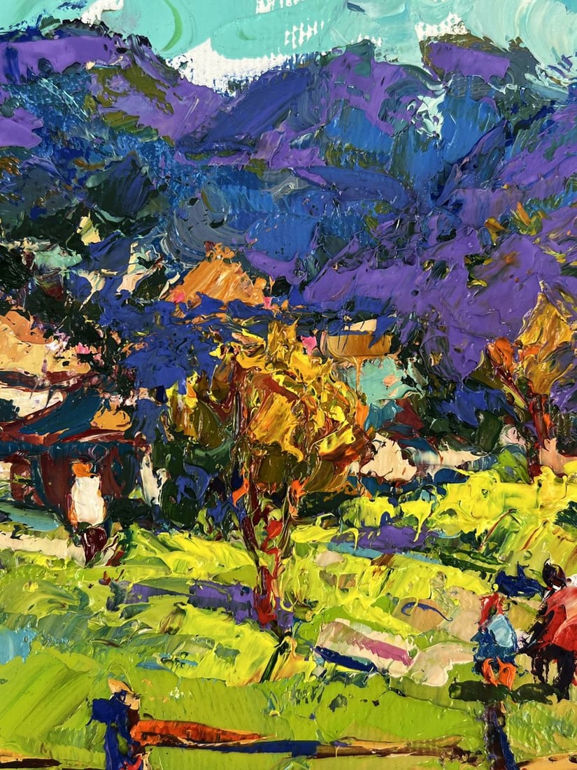 Oil painting Autumn has arrived in the mountains Oksana Ivanyuk - 6