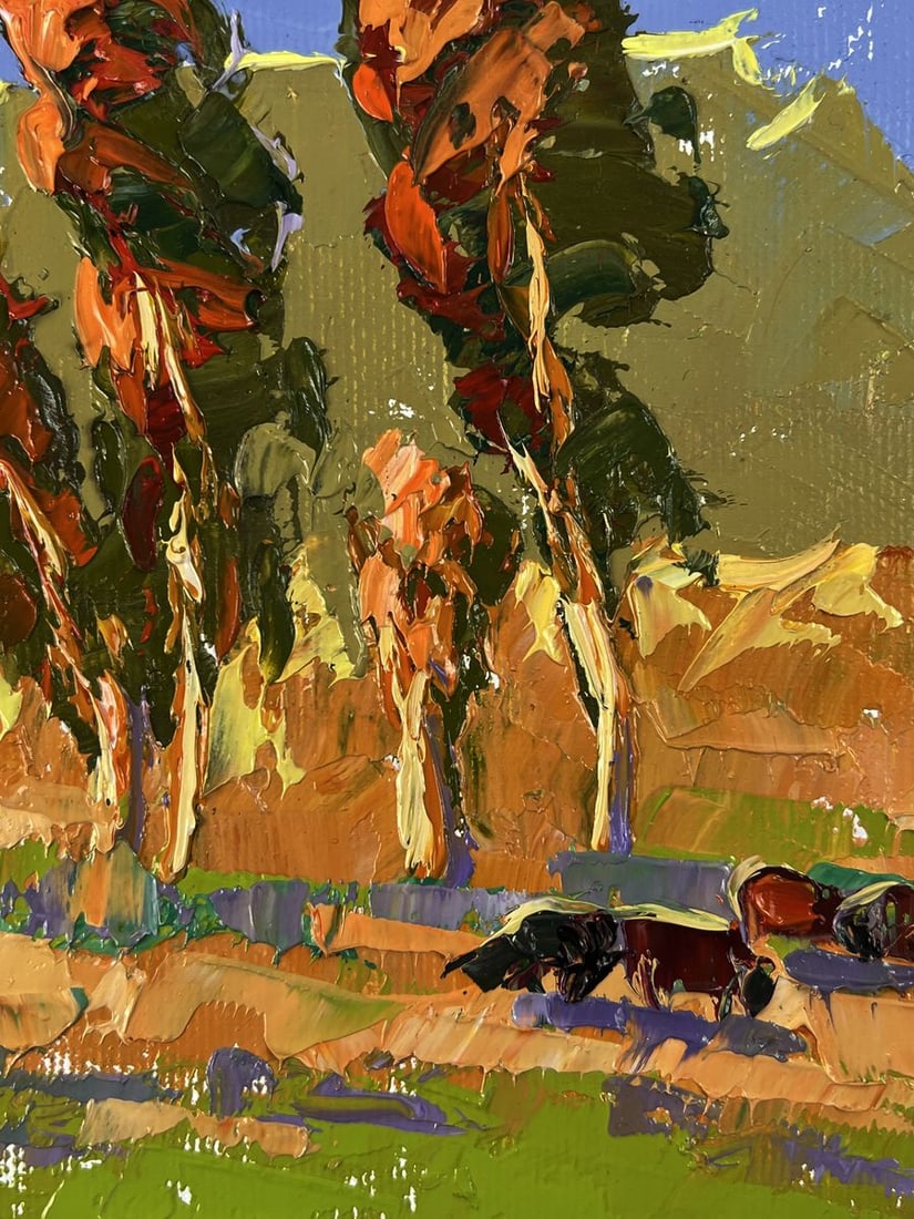 Oil painting Flock in the meadows Oleksiy Ivanyuk - 5