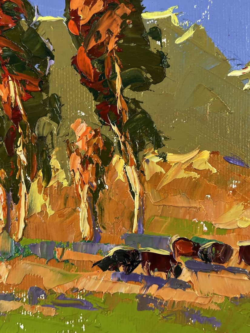 Oil painting Flock in the meadows Oleksiy Ivanyuk - 6