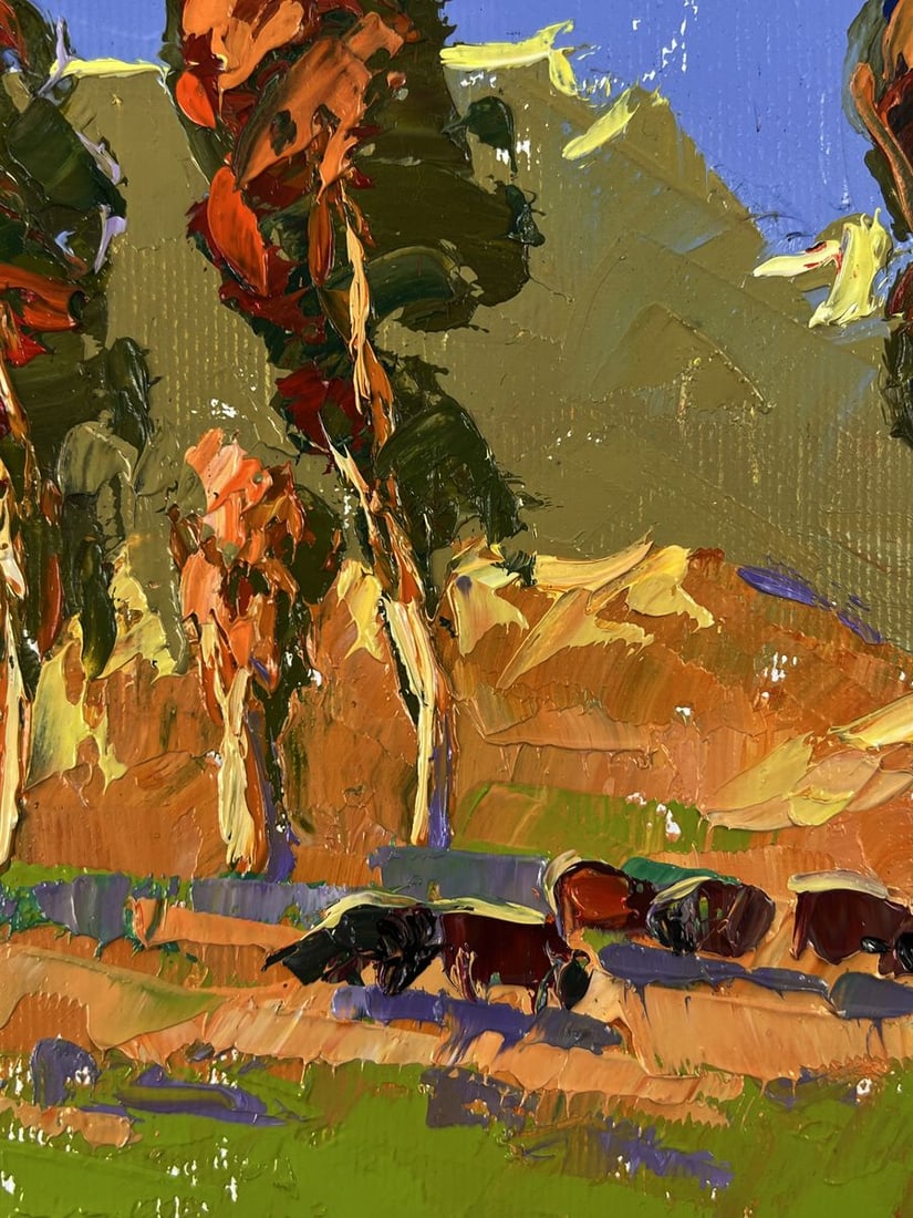 Oil painting Flock in the meadows Oleksiy Ivanyuk - 9