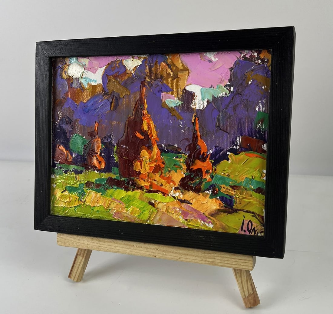 Oil painting Morning dawn in the fields Oleksiy Ivanyuk - 3