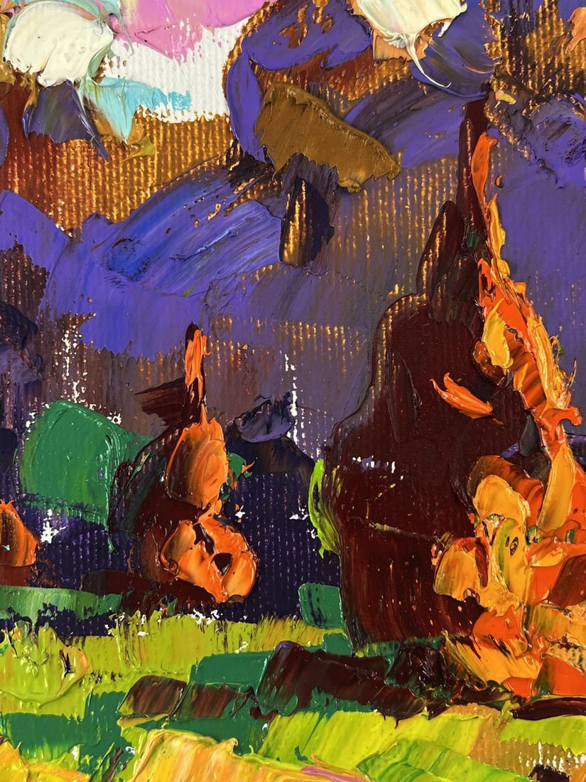 Oil painting Morning dawn in the fields Oleksiy Ivanyuk - 4