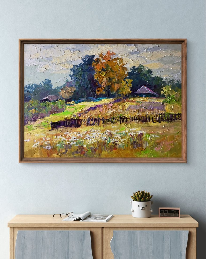 Oil painting Autumn flowers in the garden Boris Serdyuk - 2