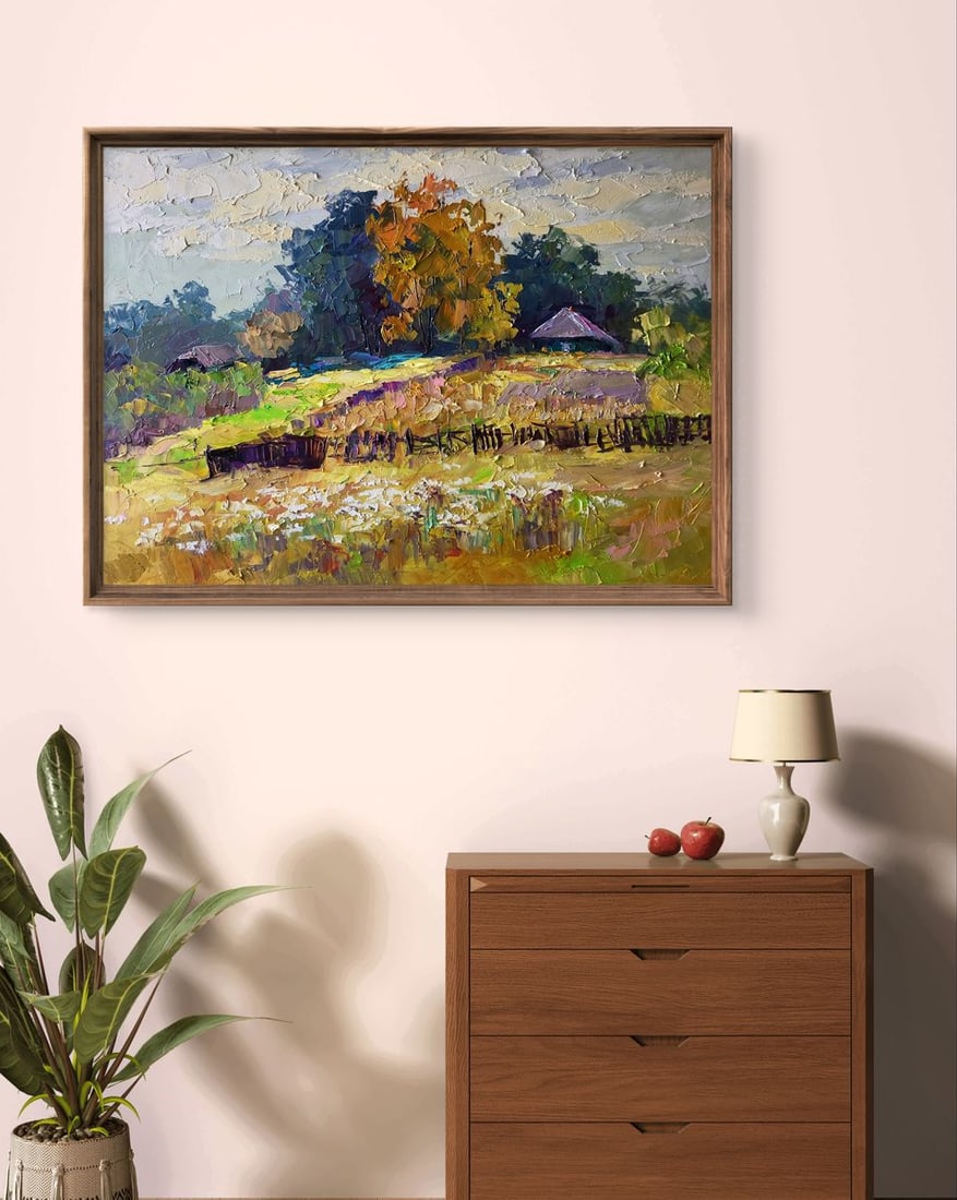 Oil painting Autumn flowers in the garden Boris Serdyuk - 3