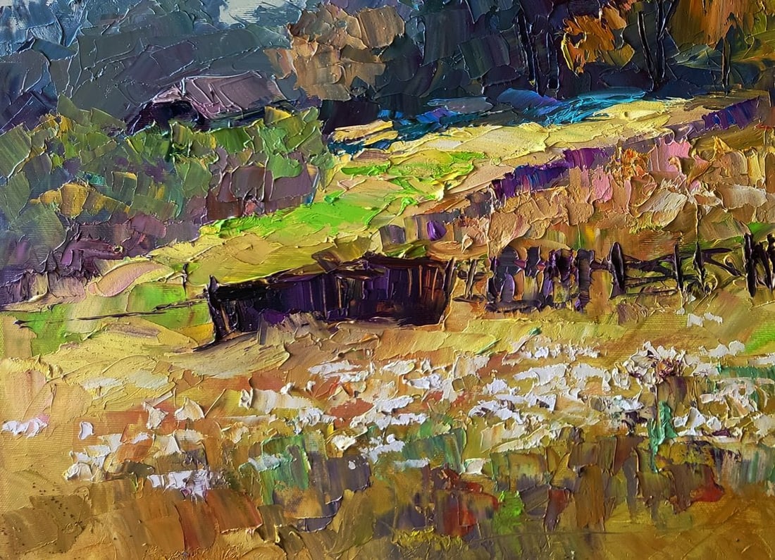 Oil painting Autumn flowers in the garden Boris Serdyuk - 4