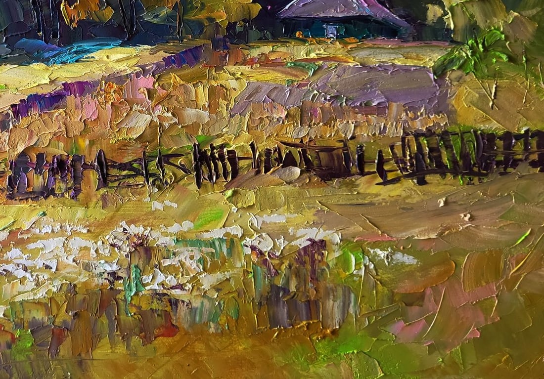 Oil painting Autumn flowers in the garden Boris Serdyuk - 5