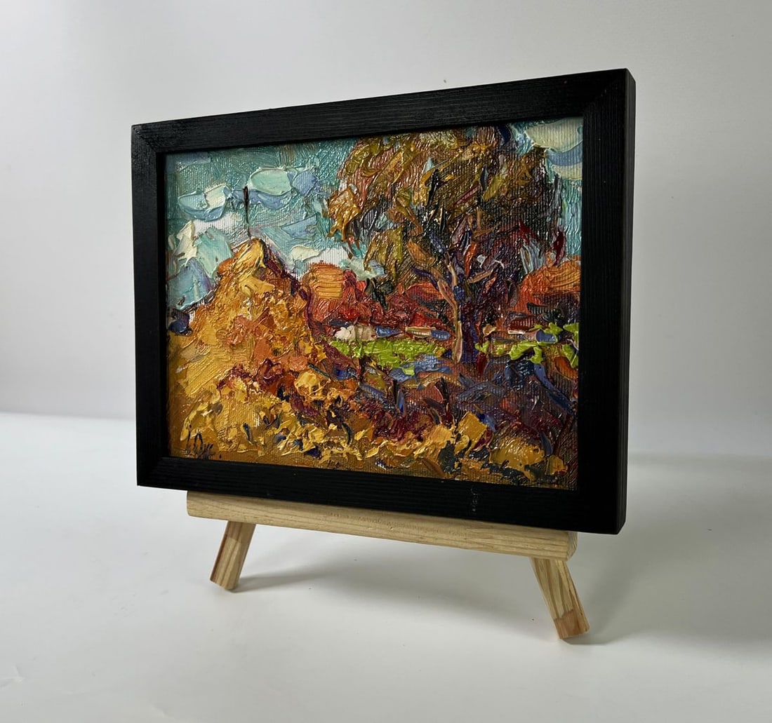 Oil painting Autumn evening Oksana Ivanyuk - 3