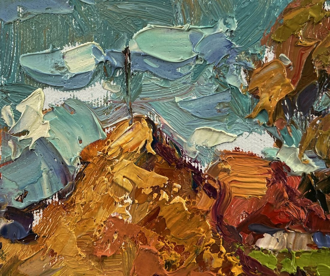 Oil painting Autumn evening Oksana Ivanyuk - 4