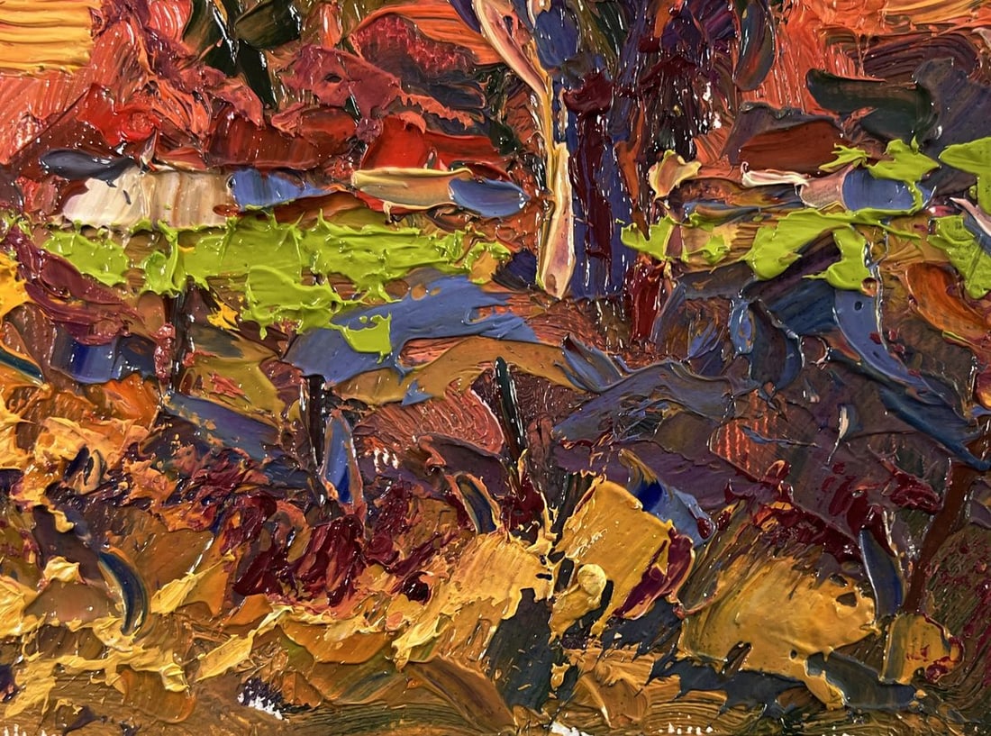 Oil painting Autumn evening Oksana Ivanyuk - 7