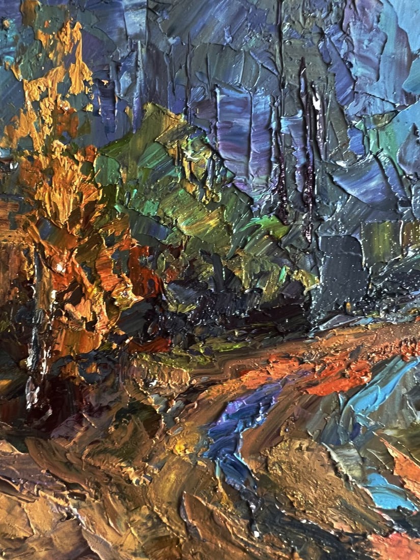 Oil painting Road to the autumn forest Boris Serdyuk - 9