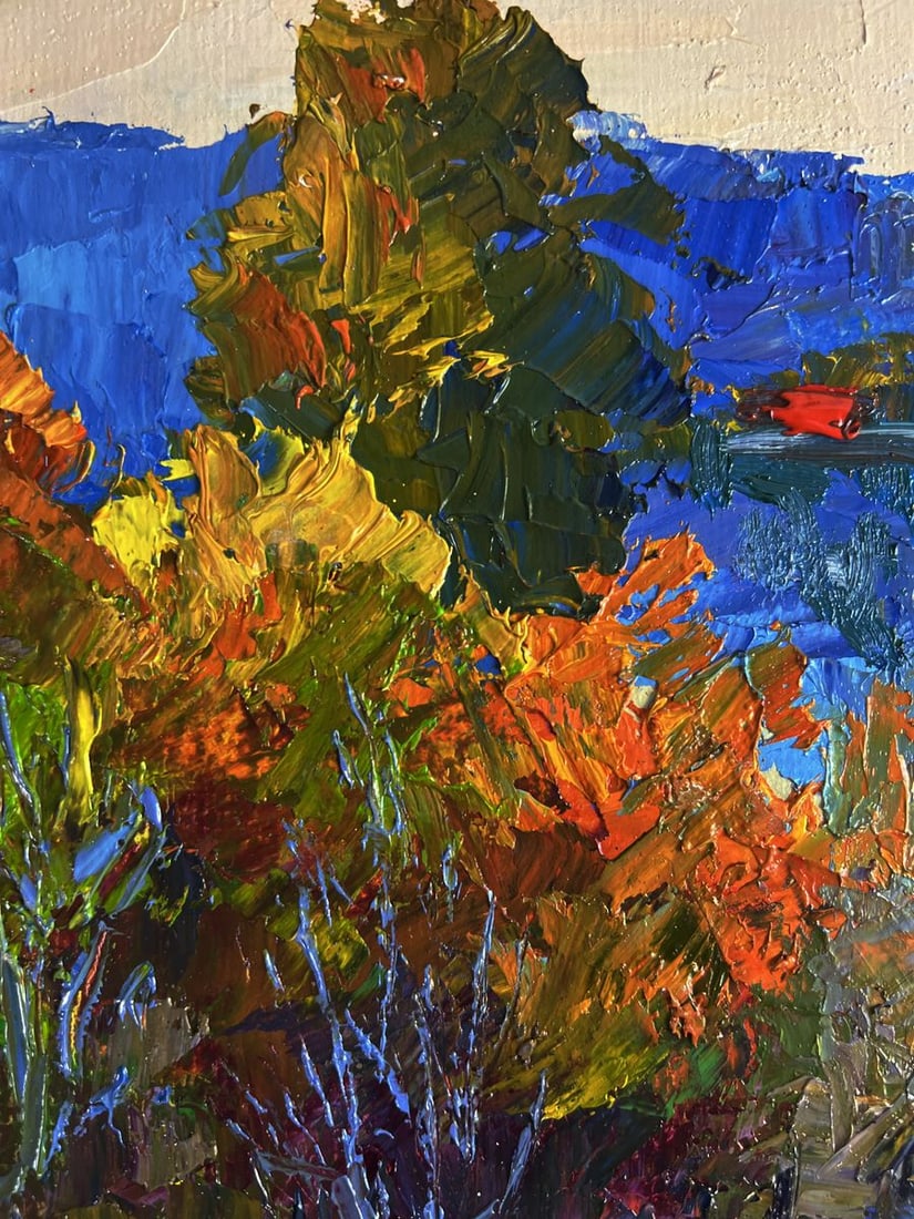 Oil painting View from the autumn forest Boris Serdyuk - 4