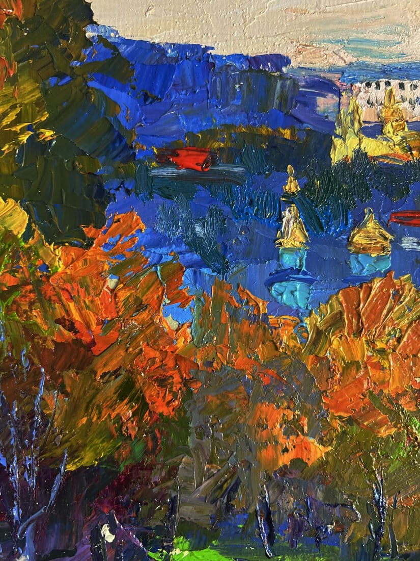 Oil painting View from the autumn forest Boris Serdyuk - 8