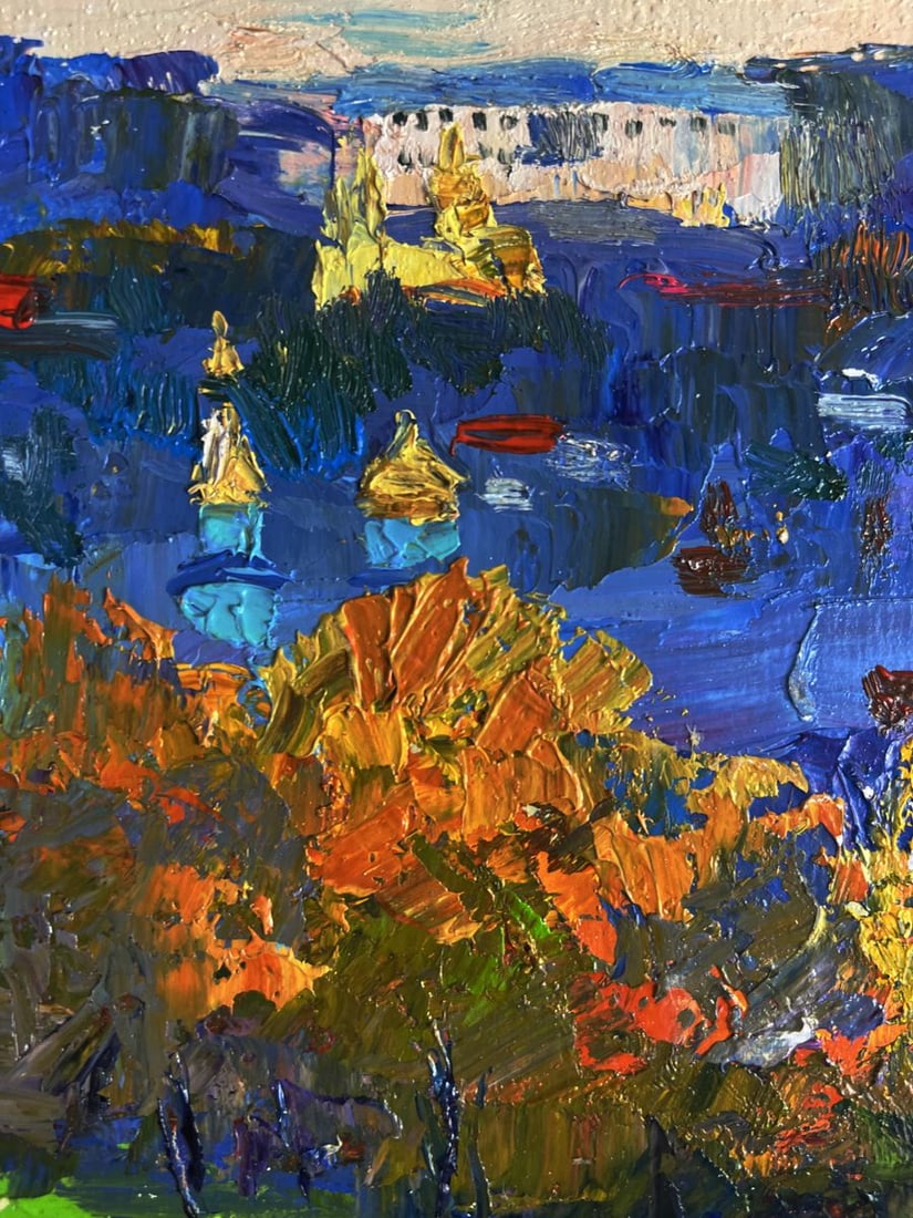 Oil painting View from the autumn forest Boris Serdyuk - 9