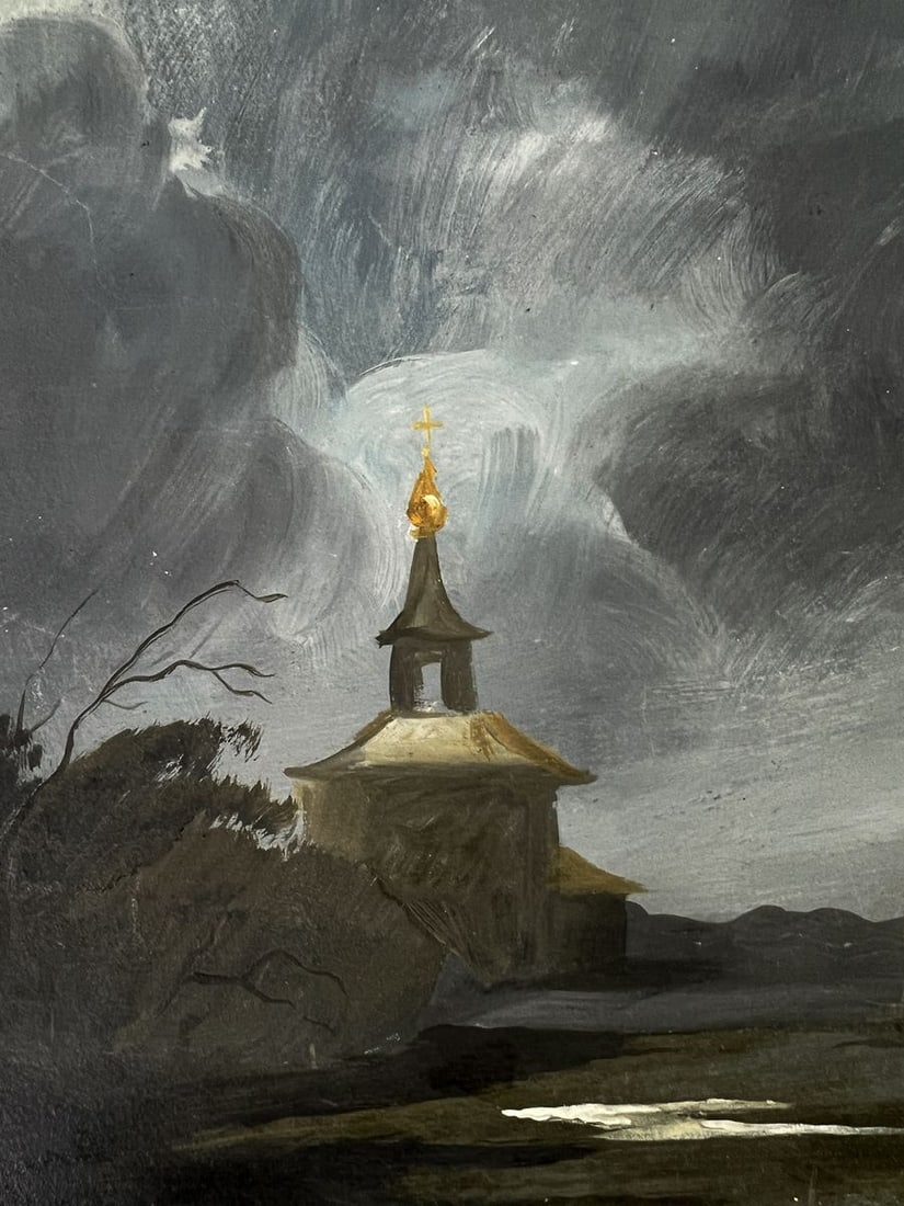 Oil painting A thunderstorm is beginning Oleg Litvinov - 4