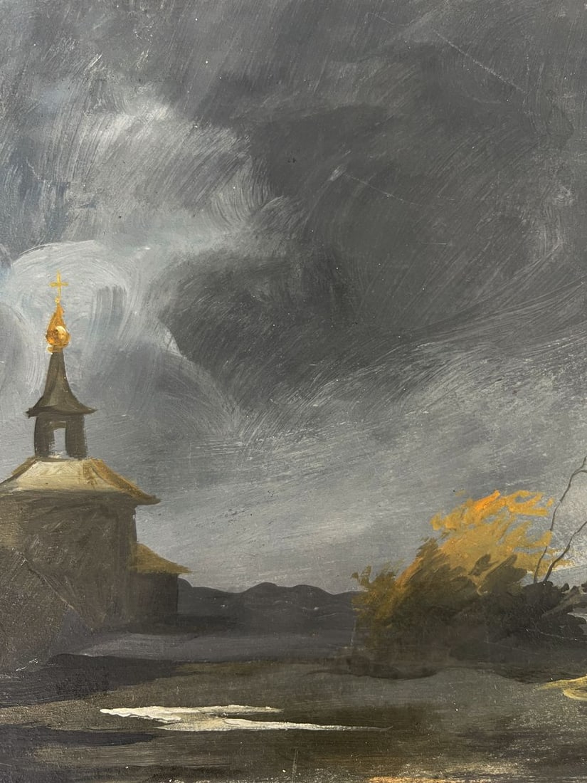 Oil painting A thunderstorm is beginning Oleg Litvinov - 5