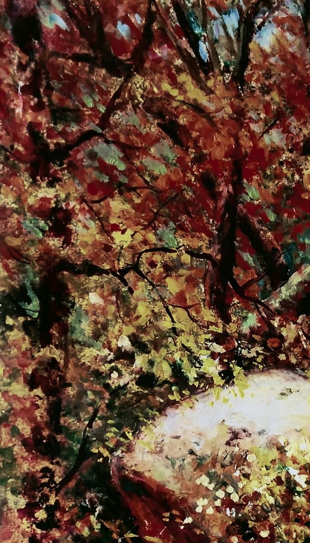 Oil painting Autumn forest and quiet trees Vitaly Duhnevich - 2