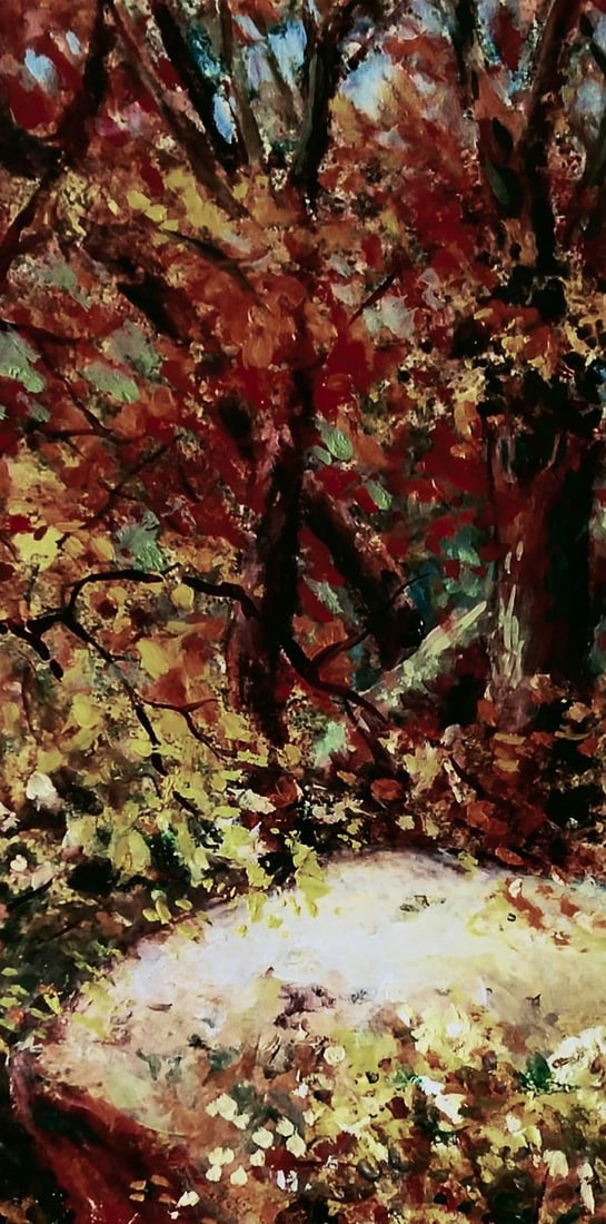 Oil painting Autumn forest and quiet trees Vitaly Duhnevich - 3