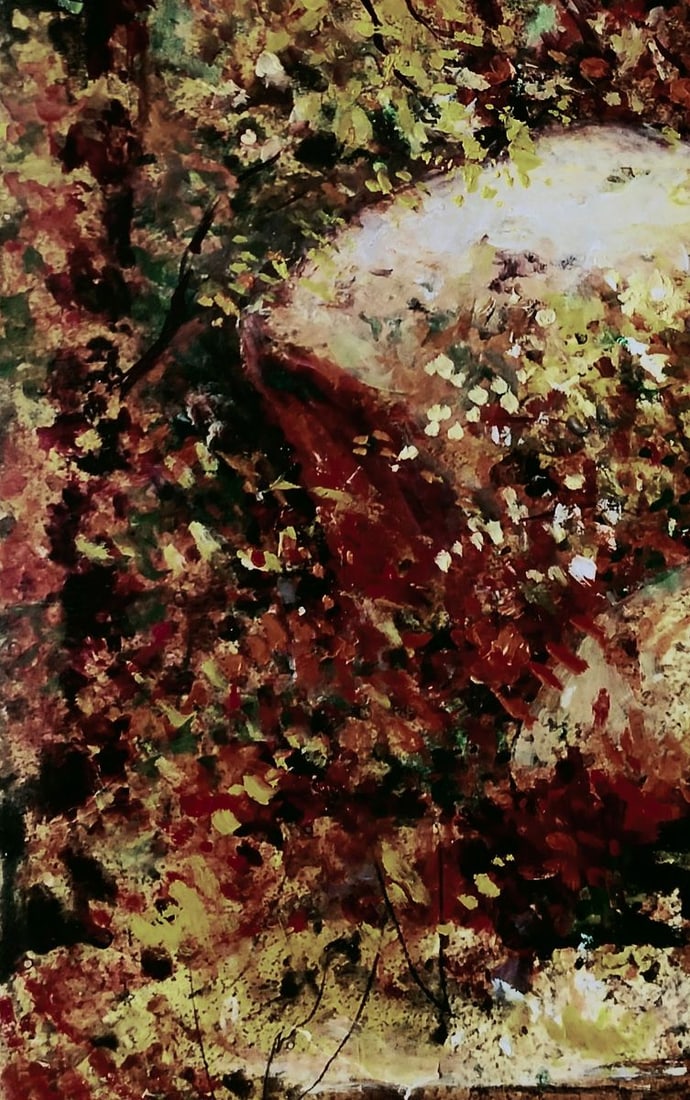 Oil painting Autumn forest and quiet trees Vitaly Duhnevich - 4