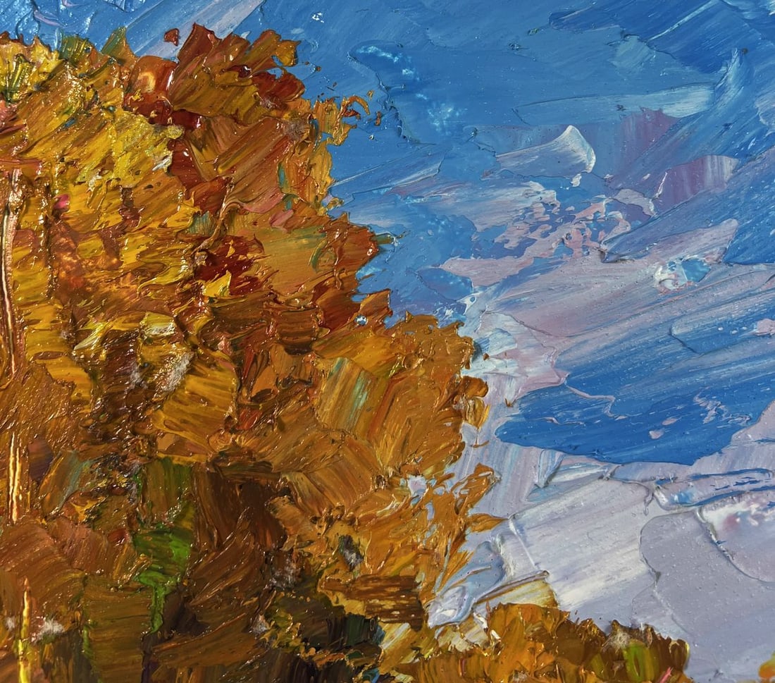 Oil painting Autumn silence on the road Boris Serdyuk - 5