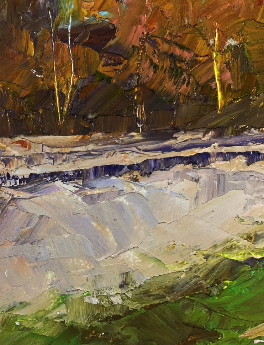 Oil painting Autumn silence on the road Boris Serdyuk - 7