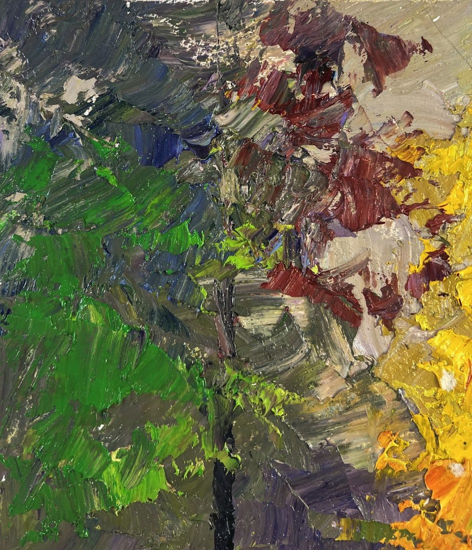 Oil painting Leaves whisper beneath your feet Boris Serdyuk - 4