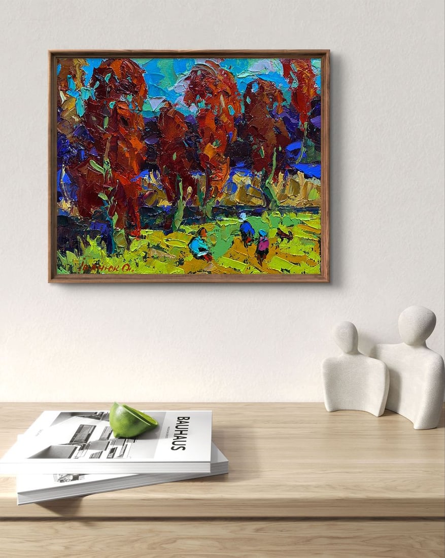 Oil painting Autumn crimson Oleksiy Ivanyuk - 3