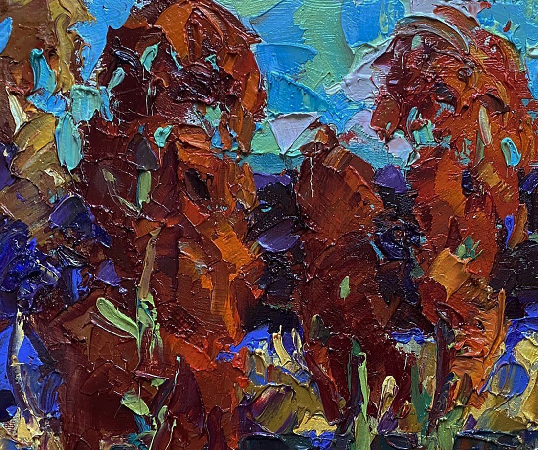 Oil painting Autumn crimson Oleksiy Ivanyuk - 4