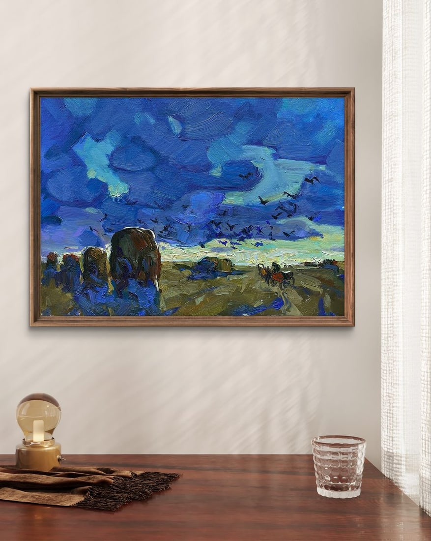 Oil painting The Long Road Home Oleksiy Ivanyuk - 3