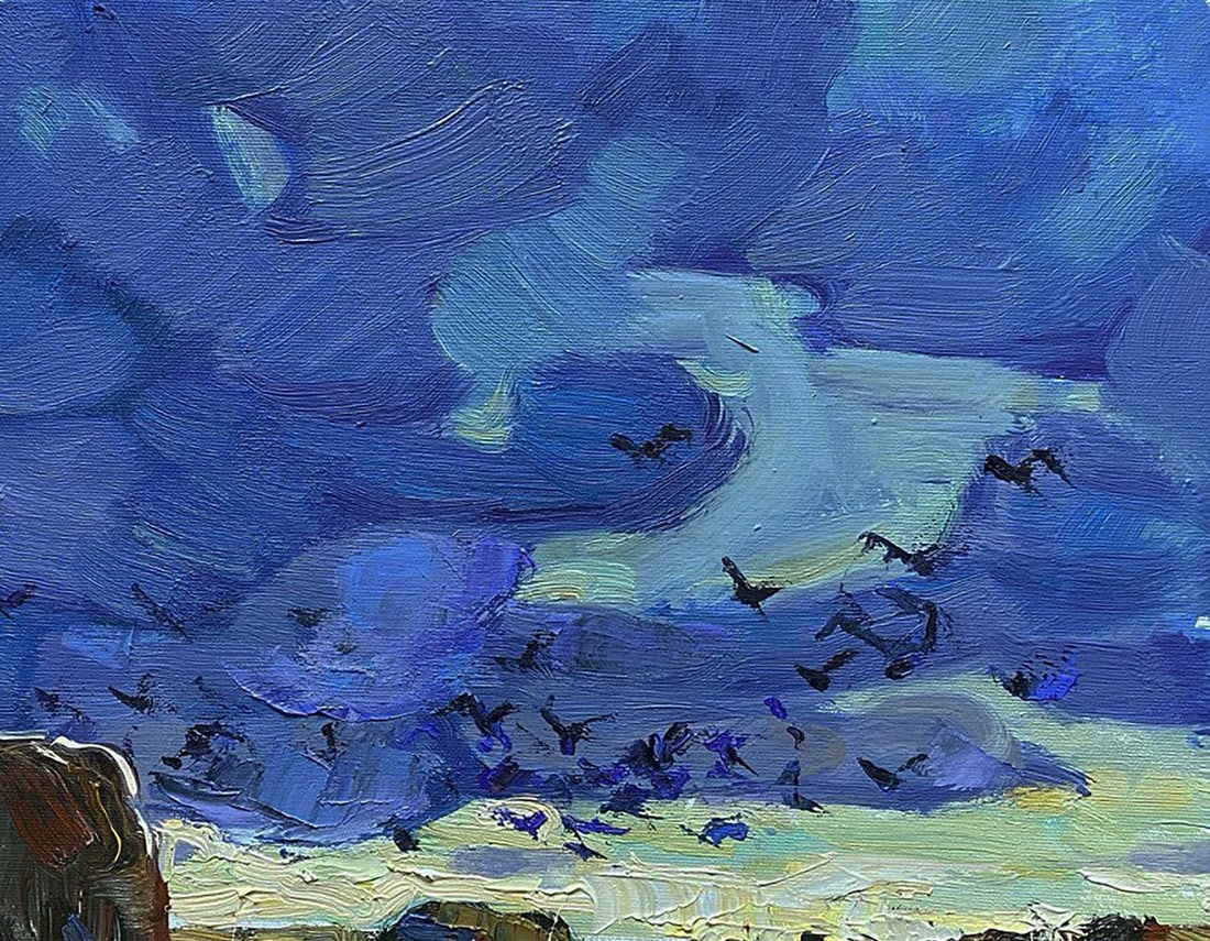 Oil painting The Long Road Home Oleksiy Ivanyuk - 5