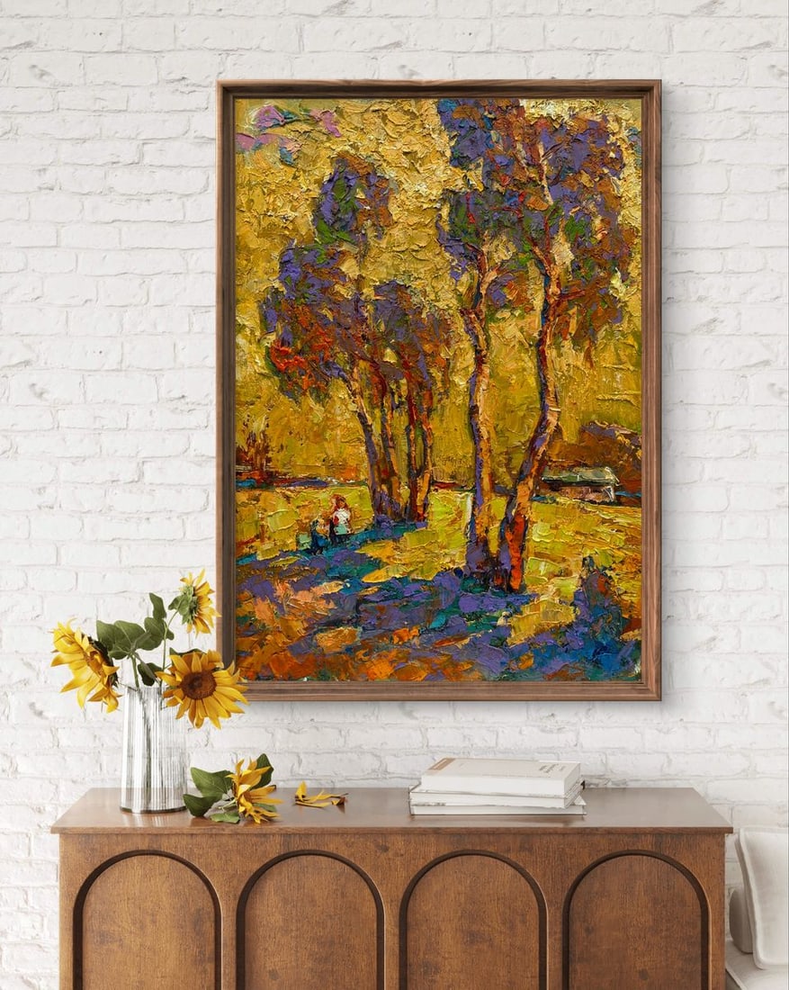 Oil painting Pine trees to the sky Oleksiy Ivanyuk - 2