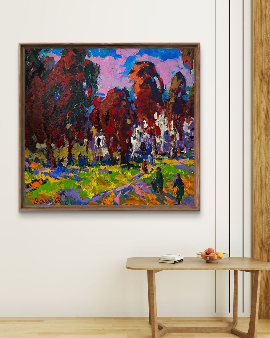 Oil painting Autumn crimson Oleksiy Ivanyuk - 2