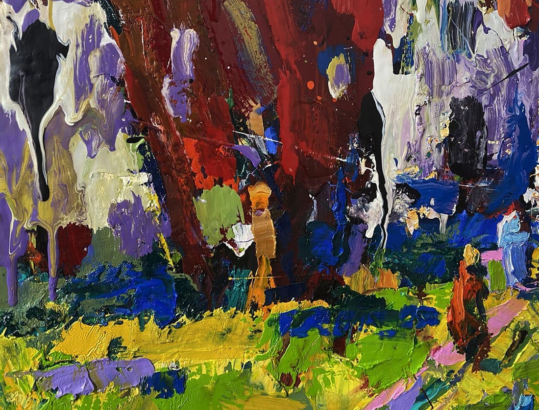 Oil painting Autumn crimson Oleksiy Ivanyuk - 6