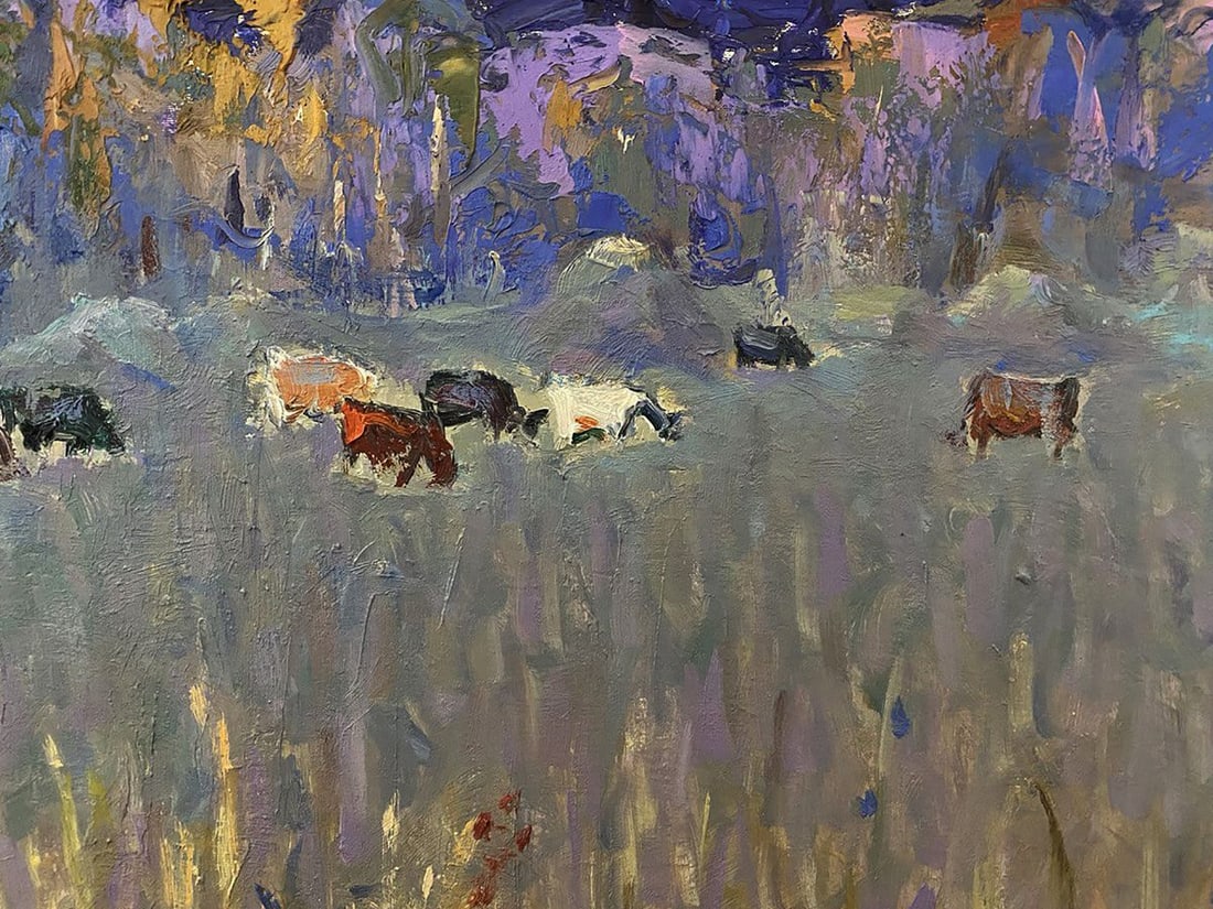 Oil painting In the cold steppes Oleksiy Ivanyuk - 7