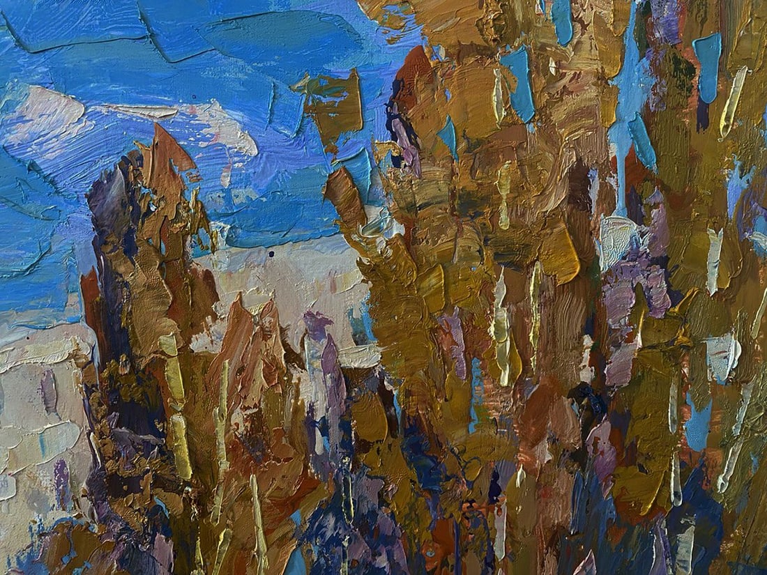 Oil painting At the obelisk Oksana Ivanyuk - 5