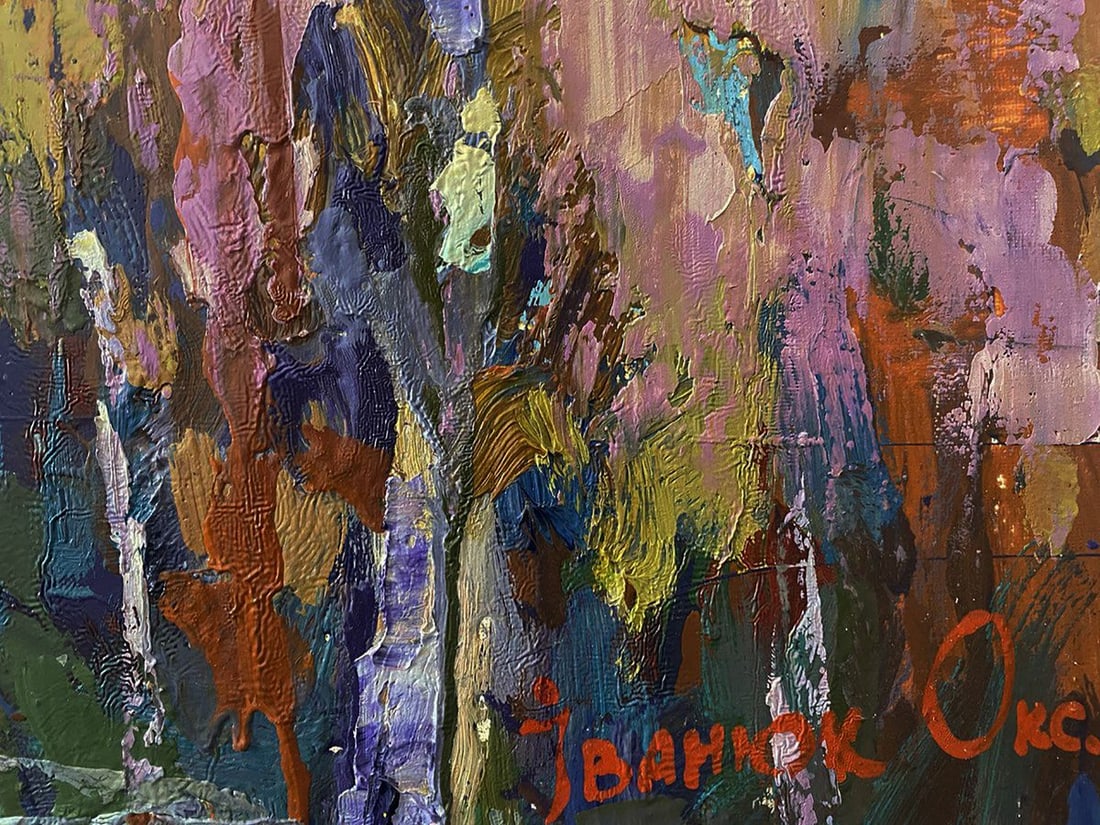 Oil painting At the obelisk Oksana Ivanyuk - 8