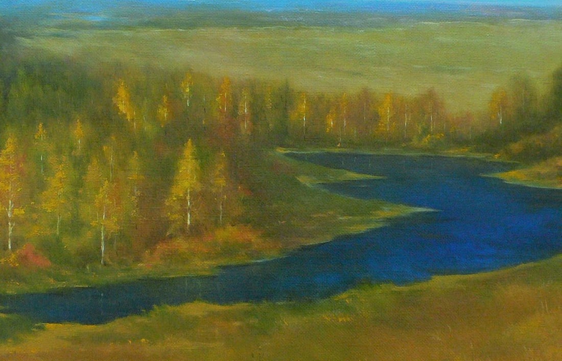 Oil painting Golden autumn Vasily Korkishko - 6
