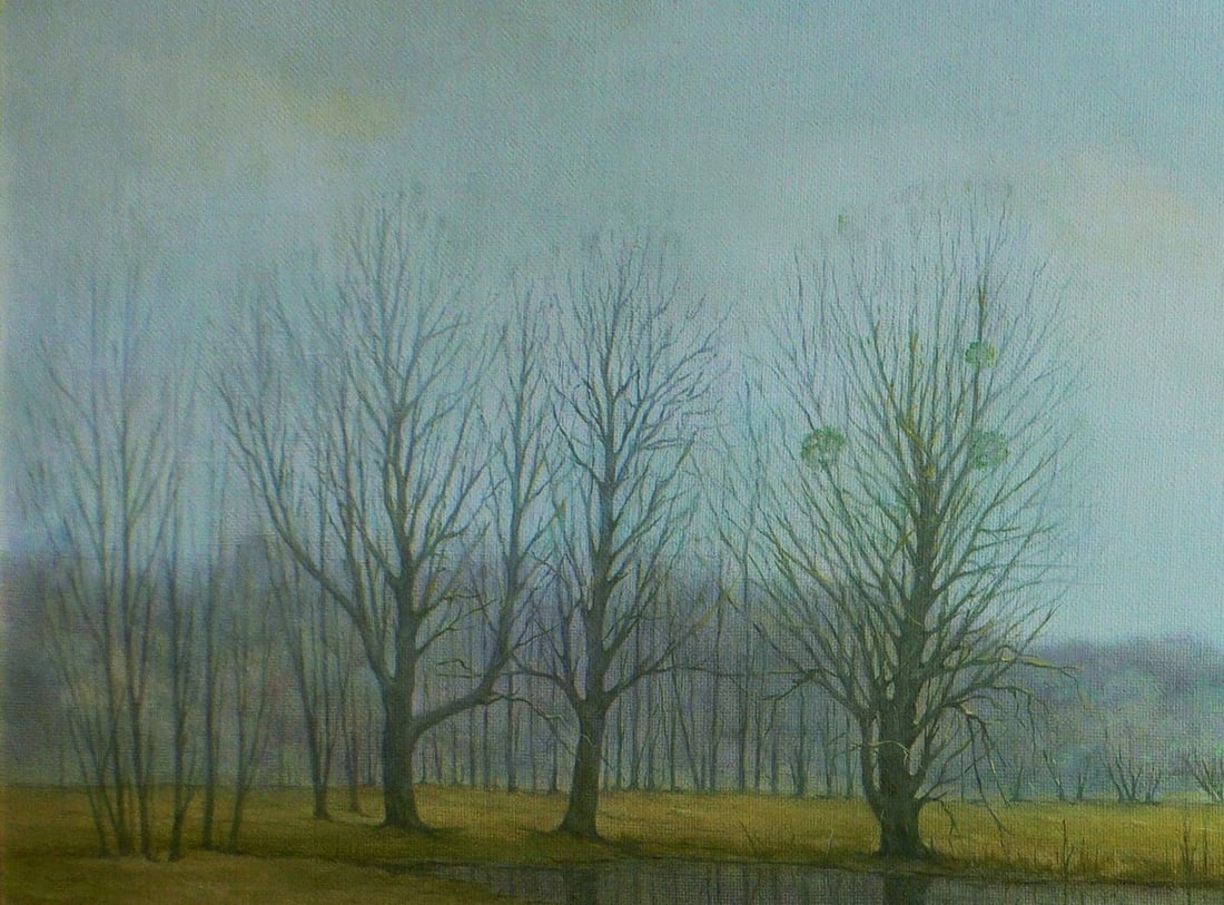 Oil painting Autumn swamp Vasily Korkishko - 4