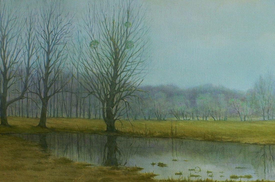 Oil painting Autumn swamp Vasily Korkishko - 6