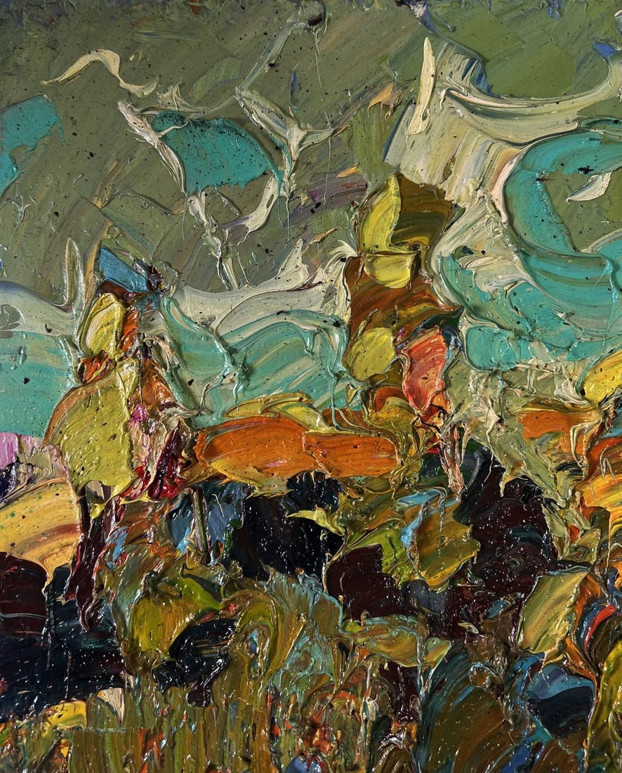 Oil painting Autumn аlame of fire Oleksiy Ivanyuk - 4