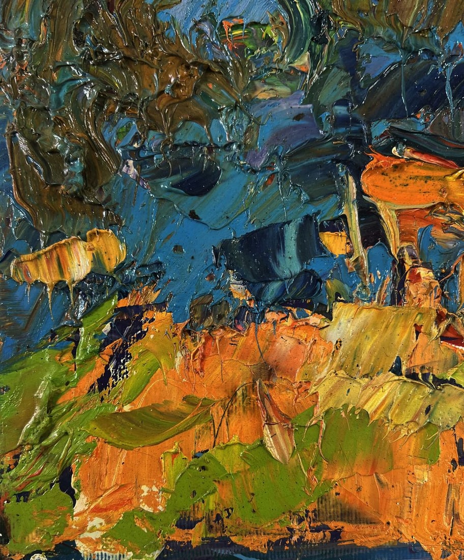 Oil painting Autumn аlame of fire Oleksiy Ivanyuk - 7