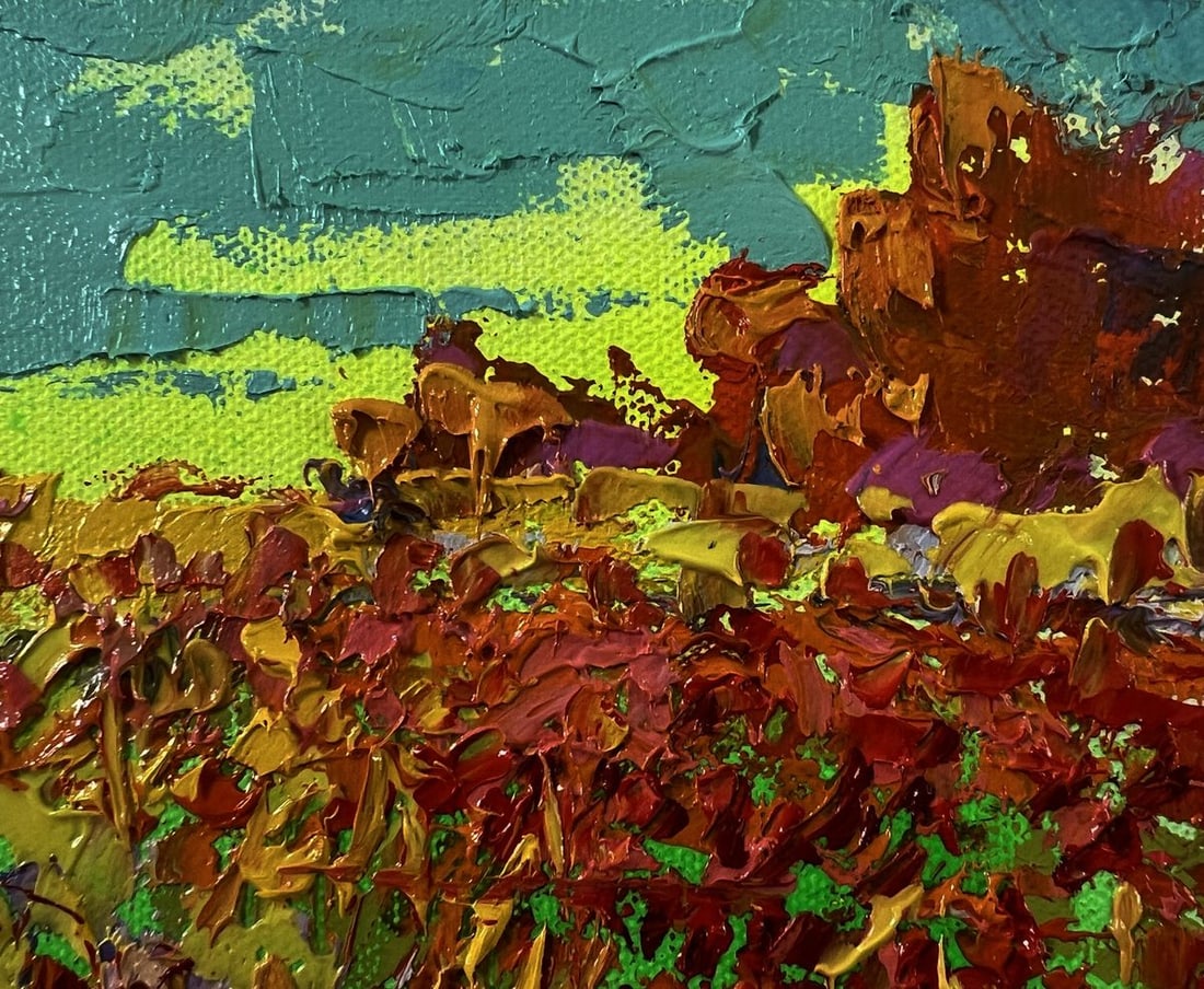 Oil painting Autumn flower fields Oleksiy Ivanyuk - 5