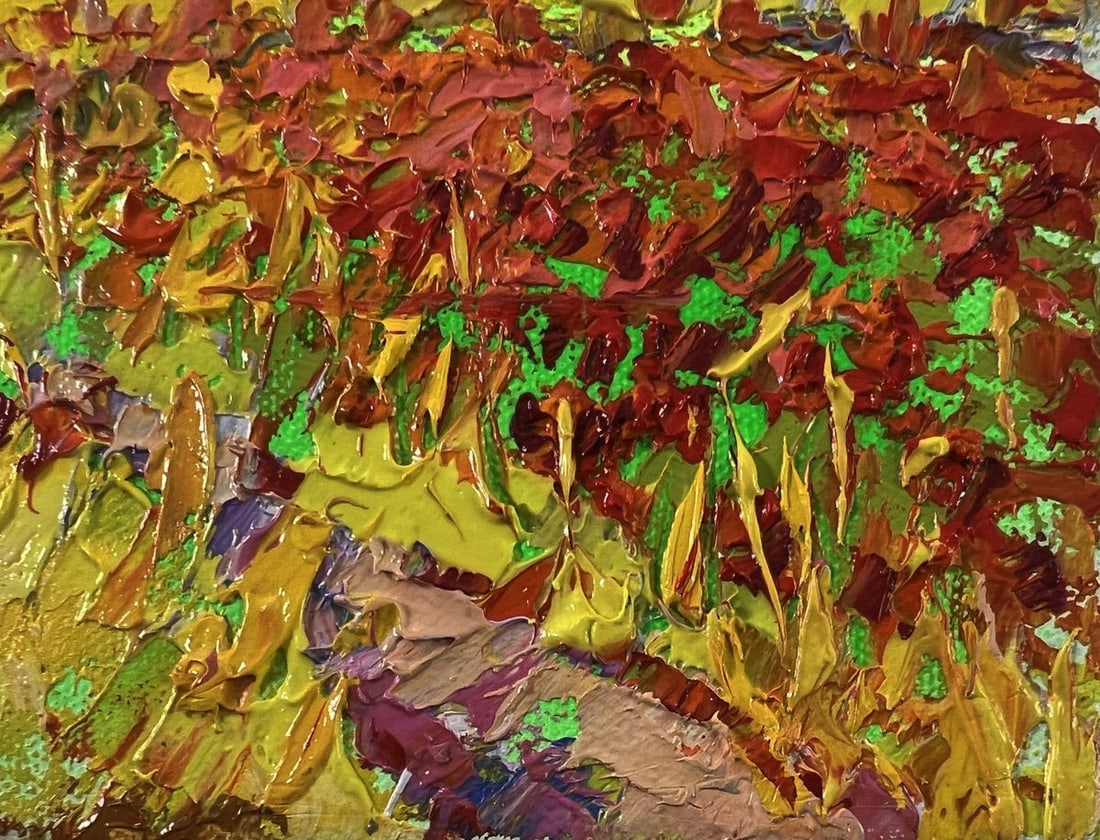 Oil painting Autumn flower fields Oleksiy Ivanyuk - 7