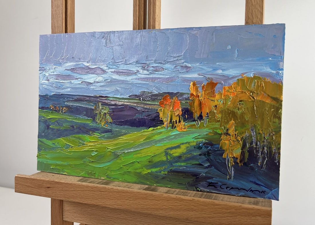 Oil painting When the evening sun gilded the silence Boris Serdyuk - 3