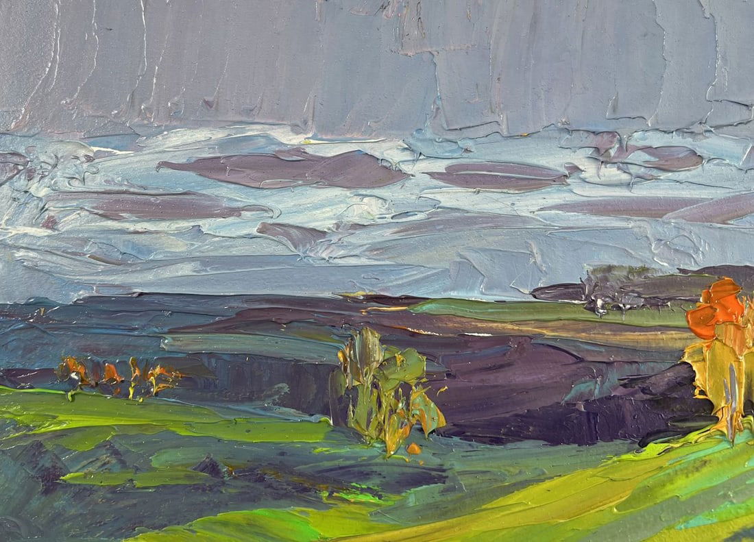 Oil painting When the evening sun gilded the silence Boris Serdyuk - 4